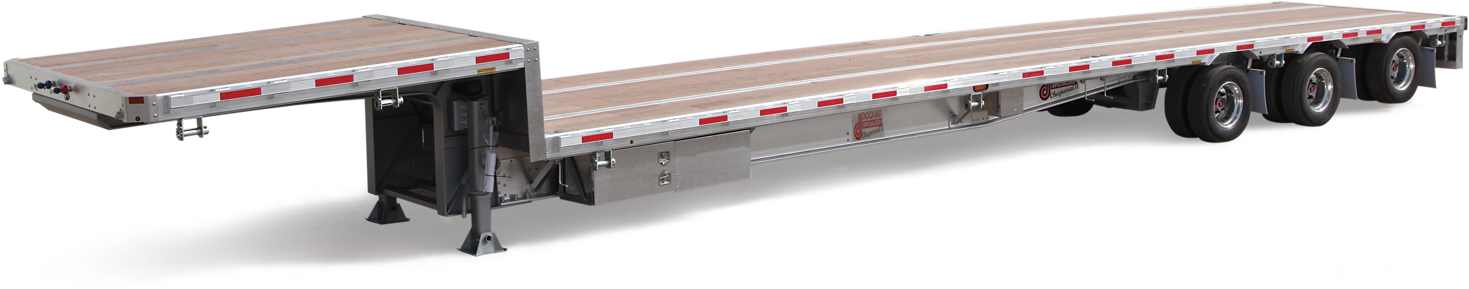 Chaparrall Ii Aluminum Drop Deck - Drop Deck Trailer Clipart (1650x417), Png Download