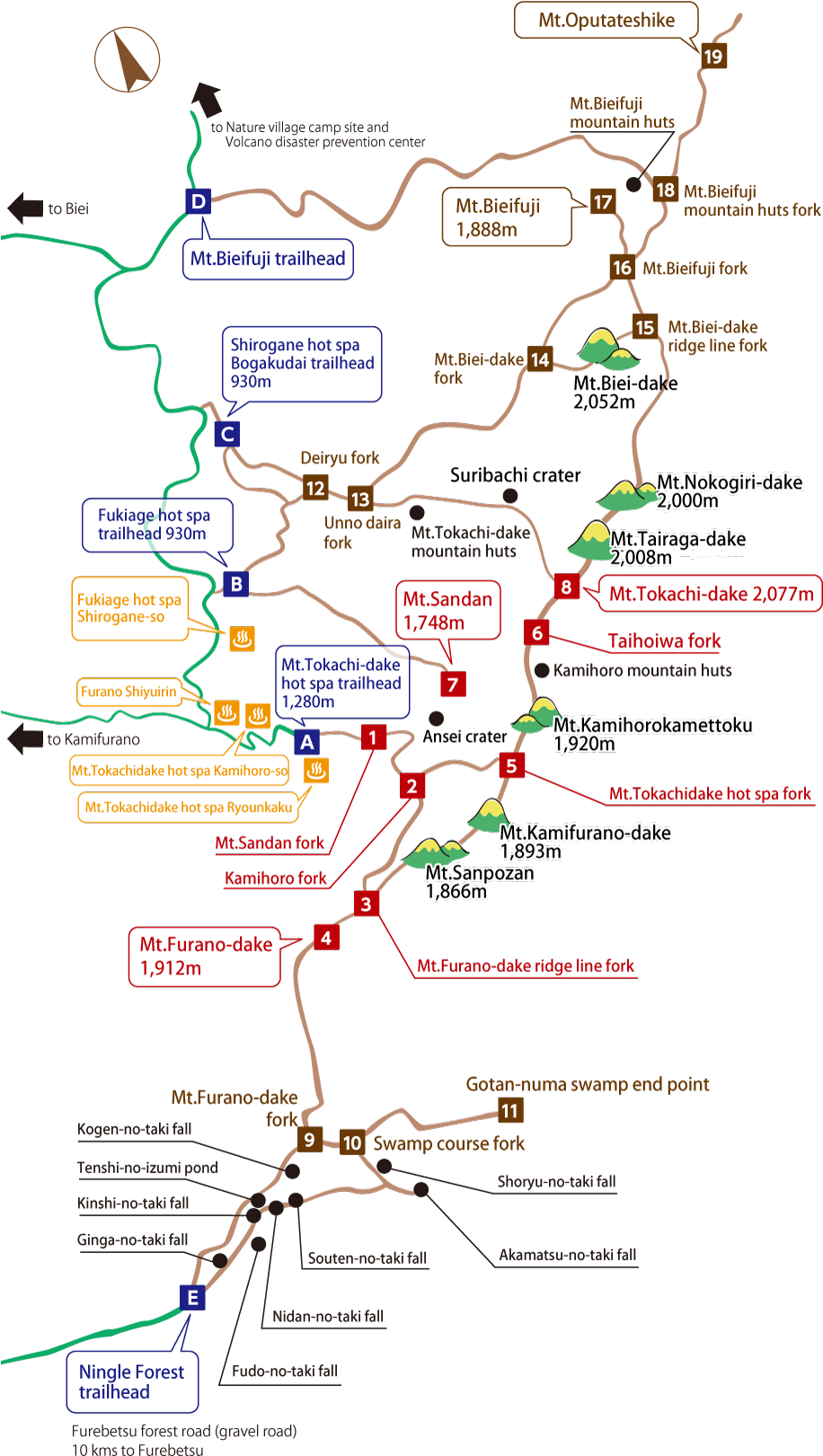 As You Drive To The East From Downtown Kamifurano, - 駒ケ岳 7 合 目 第 三 山 Clipart (920x1716), Png Download