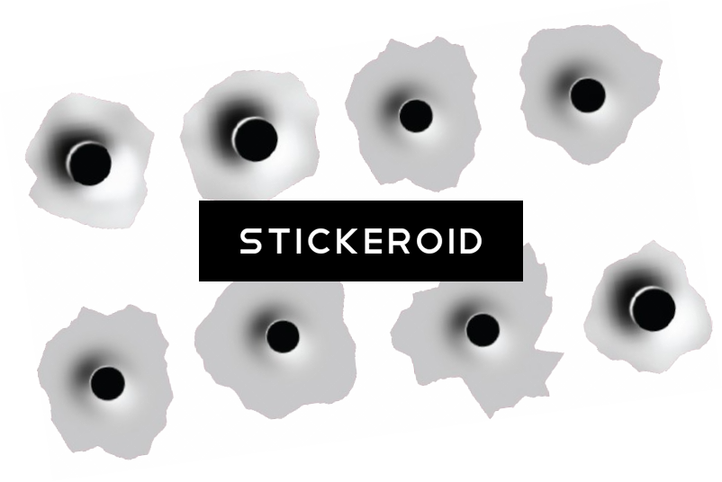Bullet Shot Hole Holes - Symmetry Clipart (802x536), Png Download