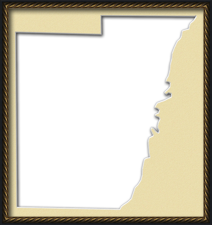 A Map Of Calhoun With A Museum Style Picture Frame - Wonder Woman Transparent Frames Clipart (724x768), Png Download