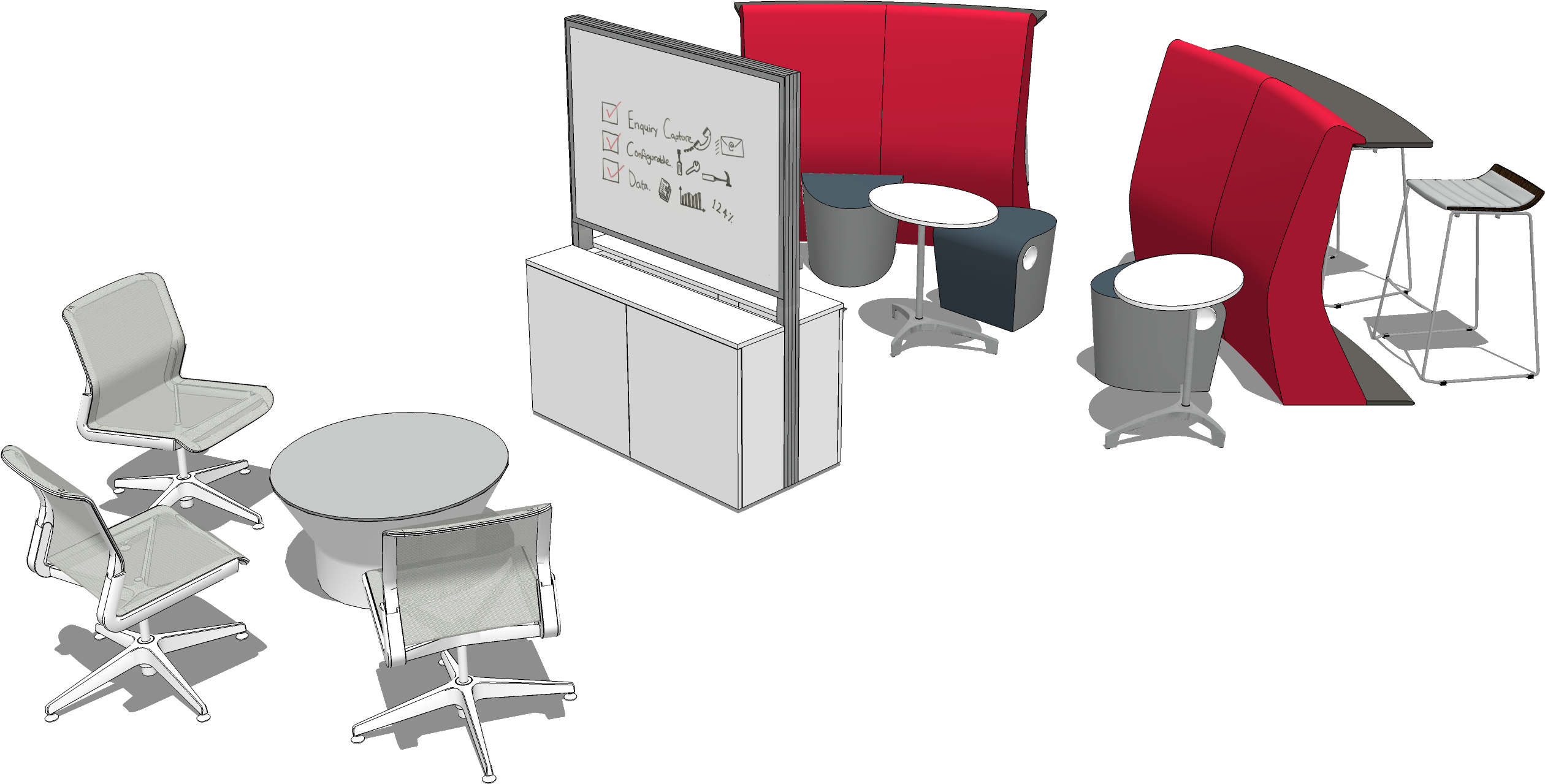 Collaboration - Office Chair Clipart (2610x1368), Png Download