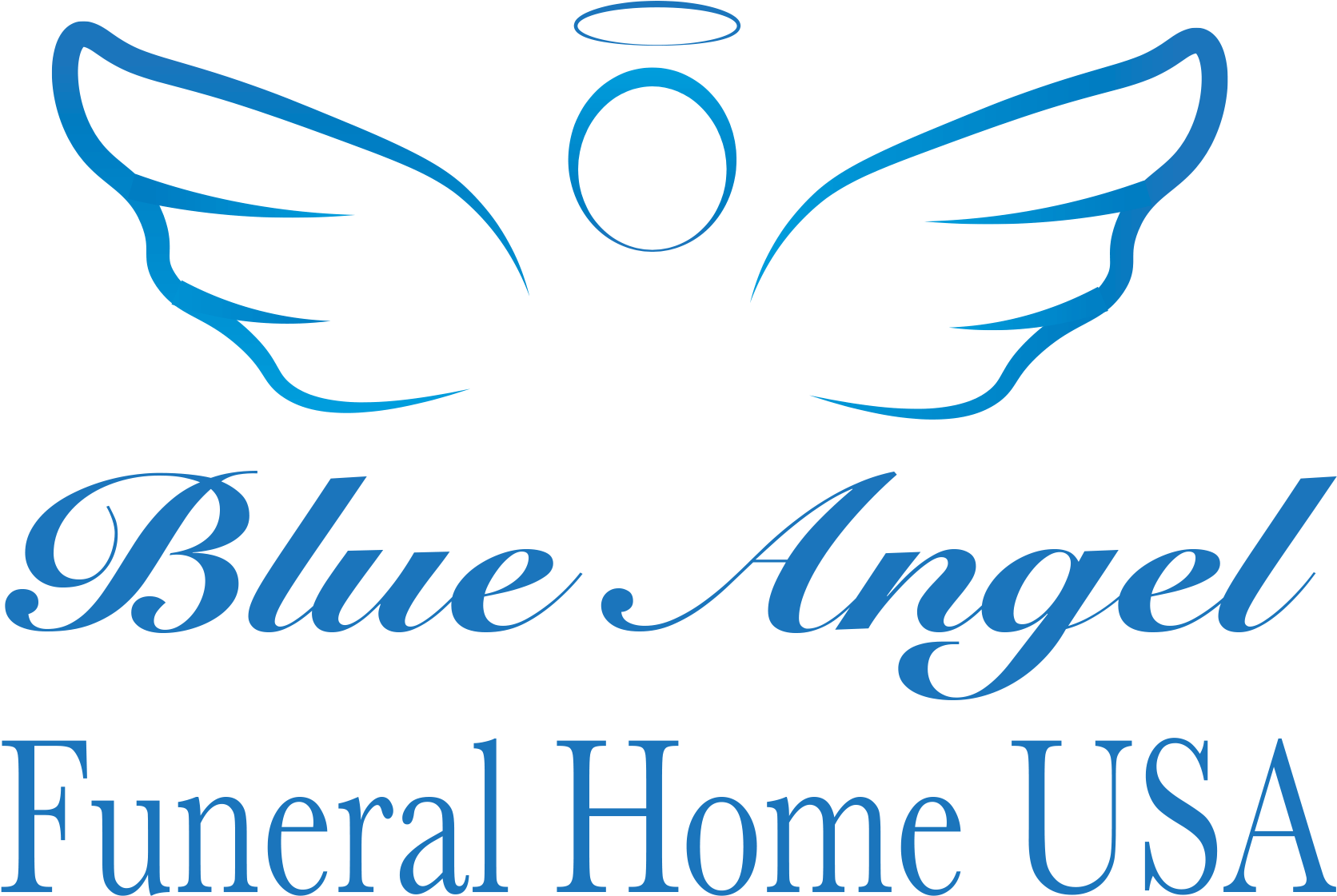 Blue Angel Funeral Home Usa - Graphic Design Clipart (1701x1150), Png Download