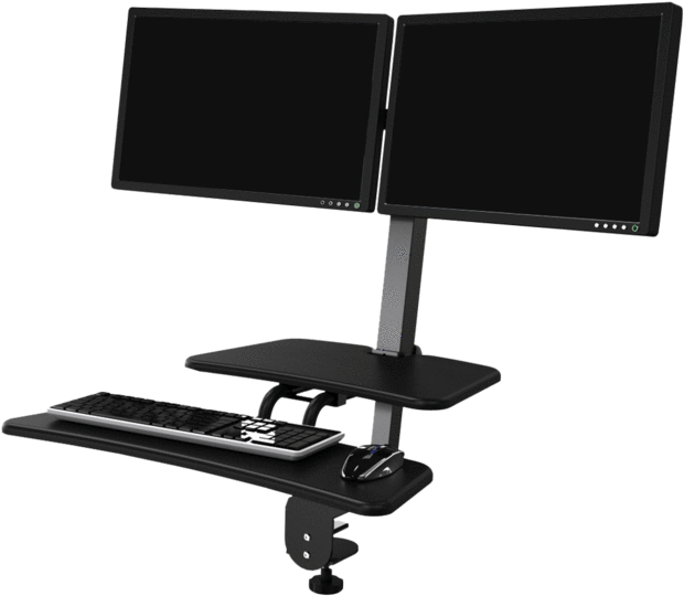 Updesk Popup Clamp On Adjustable Sit-stand Desk Workstations - Chair Clipart (1024x1024), Png Download
