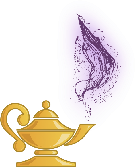 Genie Lamp Png Clipart Transparent Png (500x615), Png Download