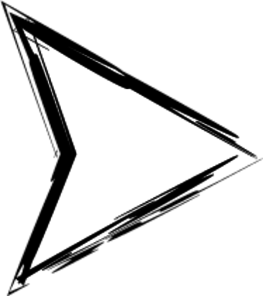 Arrows Sketch - Triangle Clipart (534x600), Png Download