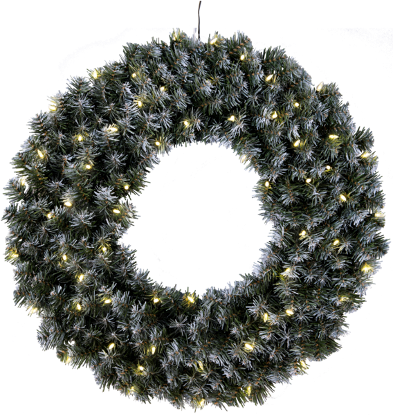 Wreath Edmonton - Grankrans Med Led Clipart (600x600), Png Download