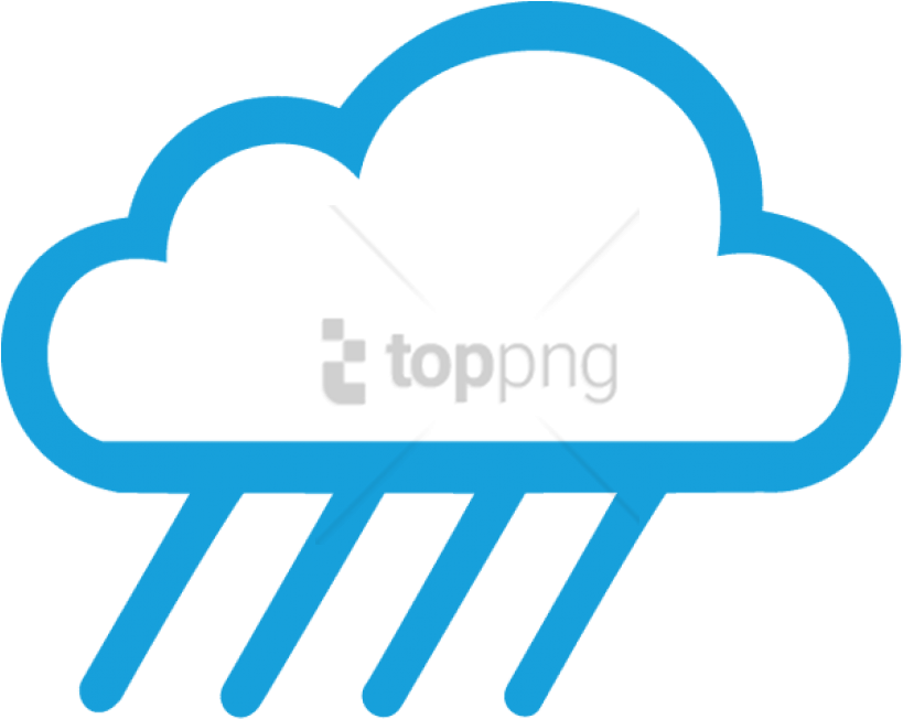 Free Png Rain Cloud Clipart Png Png Image With Transparent - Transparent Background Rain Icon (850x678), Png Download