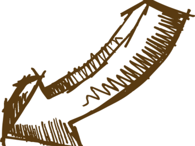 Vintage Arrow Clip Art Clipartsco - Sketch Curved Arrow Png Transparent Png (640x480), Png Download