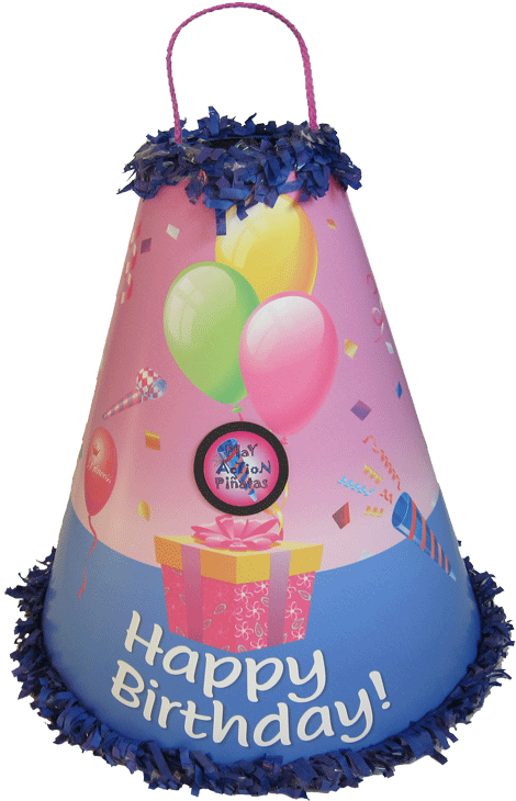 Girls Birthday Pink Pinata - Birthday Cake Clipart (480x745), Png Download