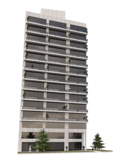 1 - Edificios De 12 Pisos Png Clipart (720x540), Png Download