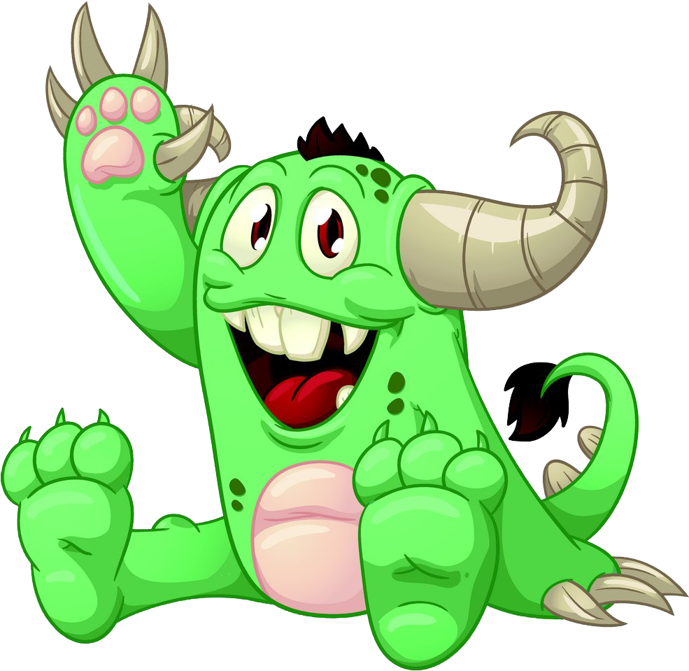 Cartoon Monster Animation Clip Art - Cartoon Monster Png Transparent Png (985x959), Png Download