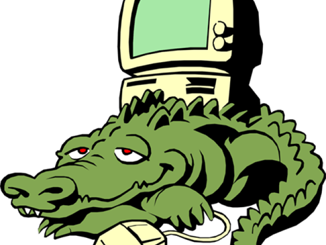 Crocodile Cartoon Clipart (640x480), Png Download