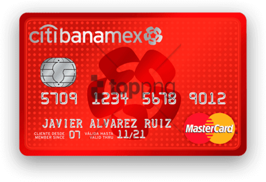Free Png Download Tarjeta De Credito Banamex Clasica - Mastercard Clipart (850x583), Png Download