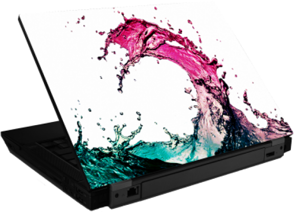 On The Laptop - Netbook Clipart (580x580), Png Download