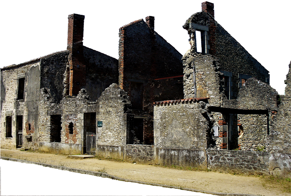 Edificio, Francia, Oradoure, Ruina, Aldea, Patrimonio - House Clipart (960x720), Png Download