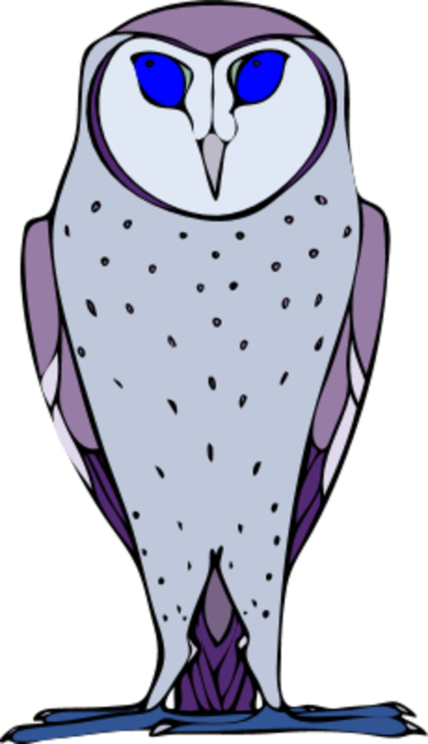 Owl Funny Cartoon - Effect Owl Clipart (600x1043), Png Download