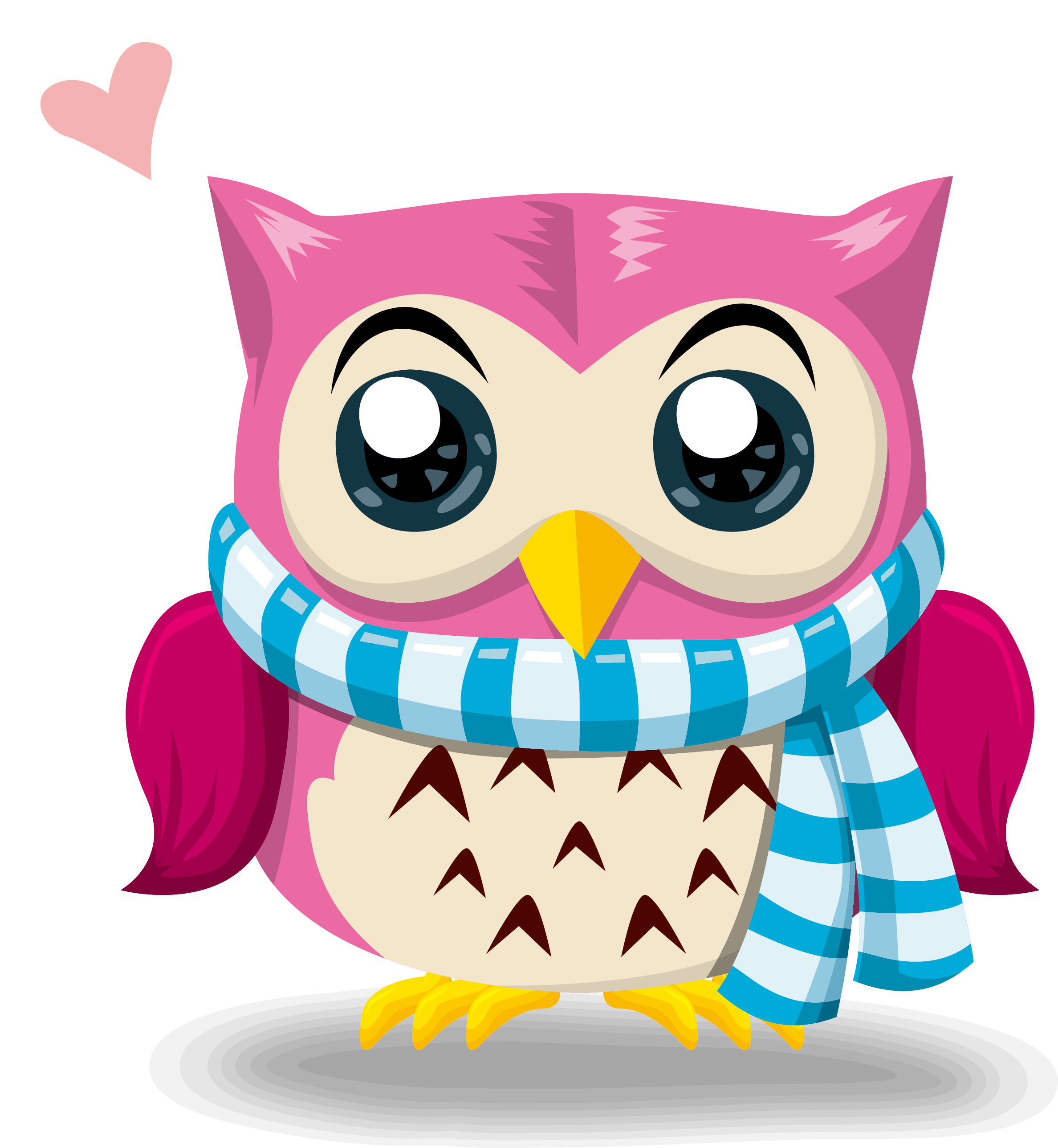 Drawing Clip Art Vector Material Cartoon Festival - Free Christmas Owl Clipart Png Transparent Png (2702x2702), Png Download