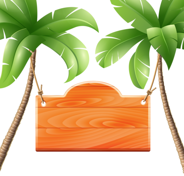 Beach Clipart, Frame Clipart, Cute Clipart, Borders - Tropical Background Clipart Hd - Png Download (600x572), Png Download