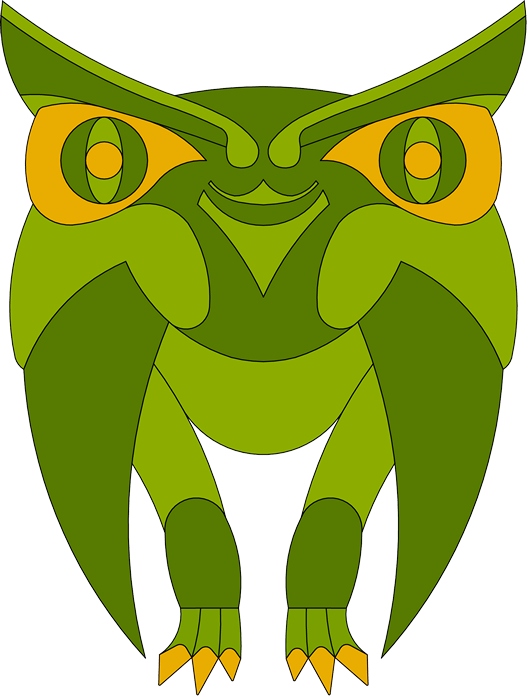 Owl Vector - Cartoon Clipart (527x696), Png Download