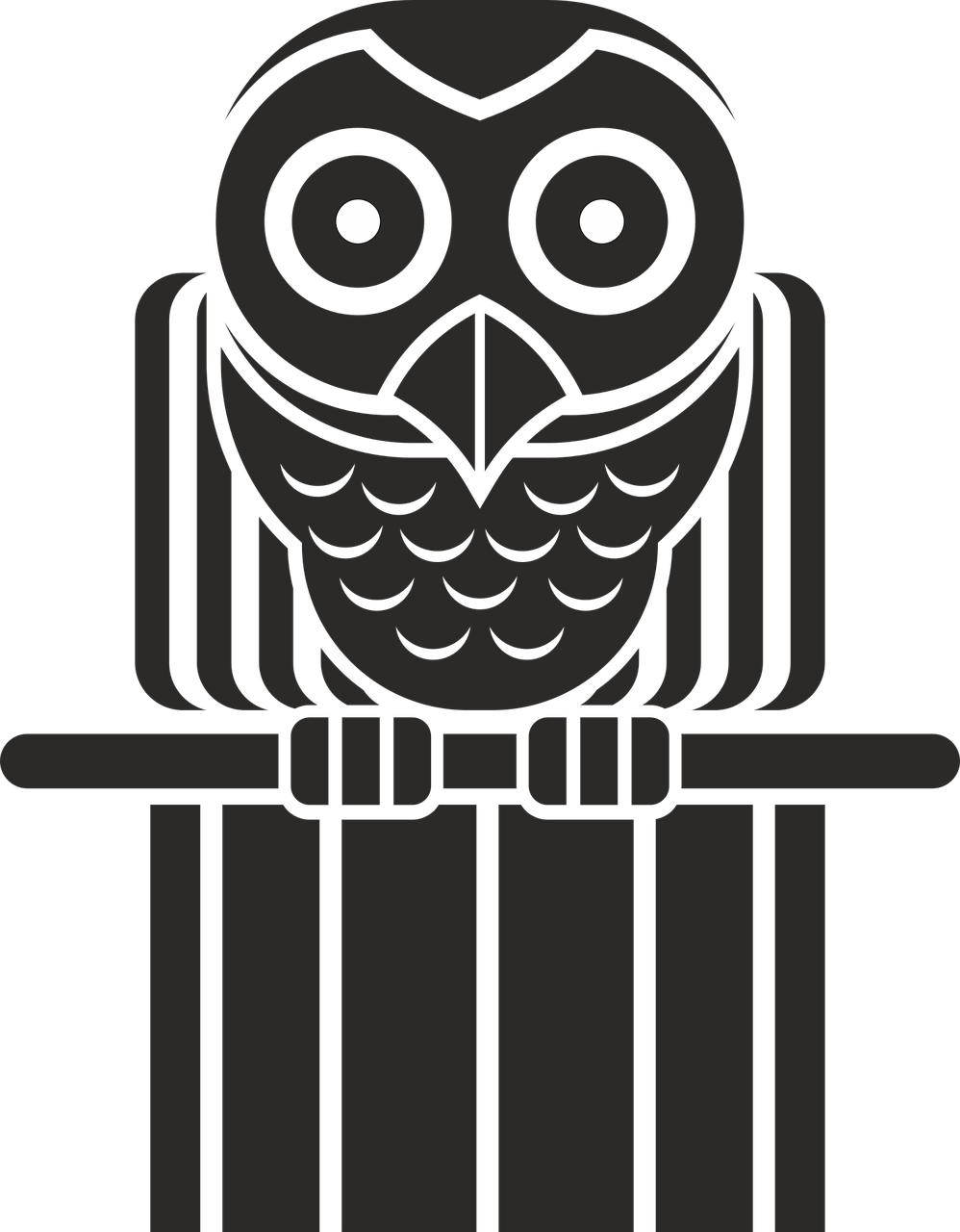 Of Prey,souvenir,nature, - Logo Burung Hantu Clipart (998x1280), Png Download