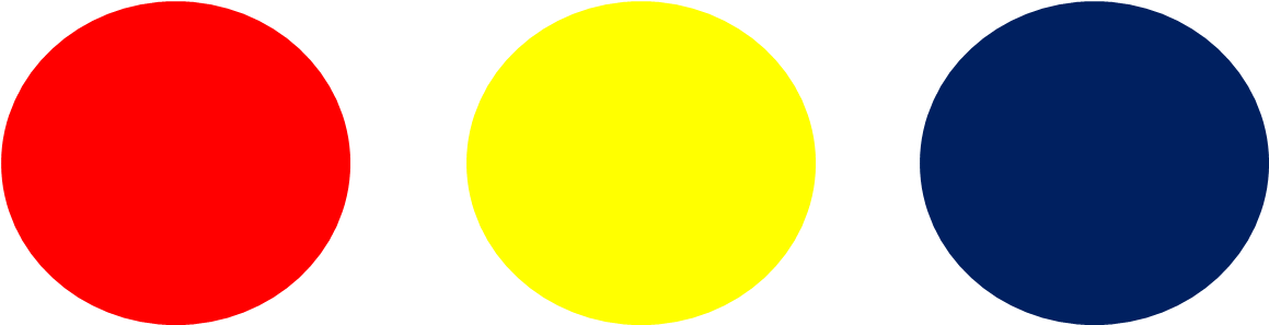 Colores Primarios Png - Red Yellow And Blue Colour Clipart (1502x439), Png Download