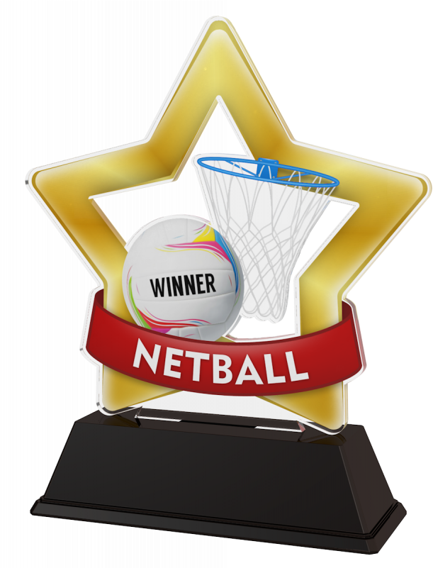 Mini Star Netball Trophy - Biology Trophy Clipart (800x800), Png Download