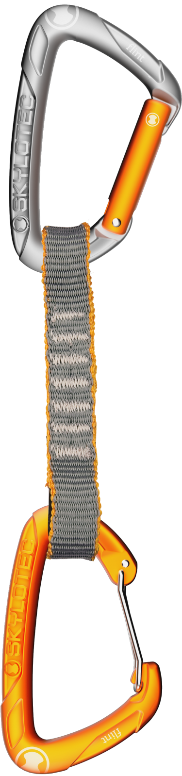 Flint Express Mixed Quickdraws With A Full Gate Carabiner - Belay Device Clipart (1600x1600), Png Download