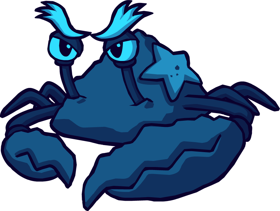 Blue Crab Png 414412 - Club Penguin Old Crab Clipart (955x720), Png Download