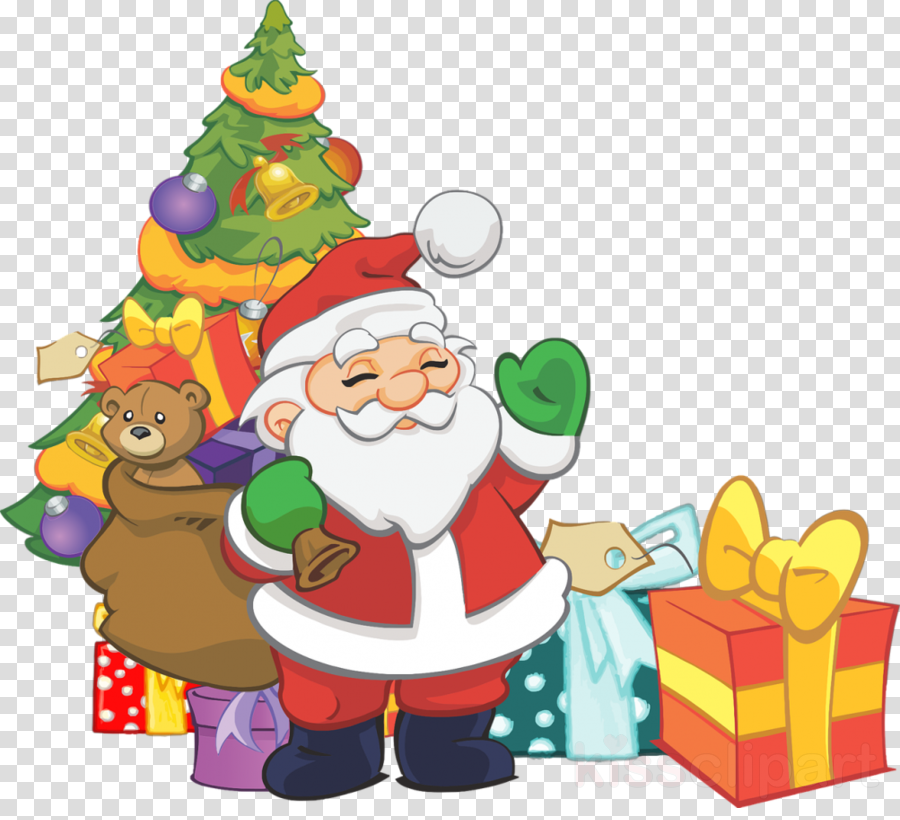 Download Thanksgiving Coloring Books For Kids Clipart - Christmas Tree And Santa Png Transparent Png (900x820), Png Download