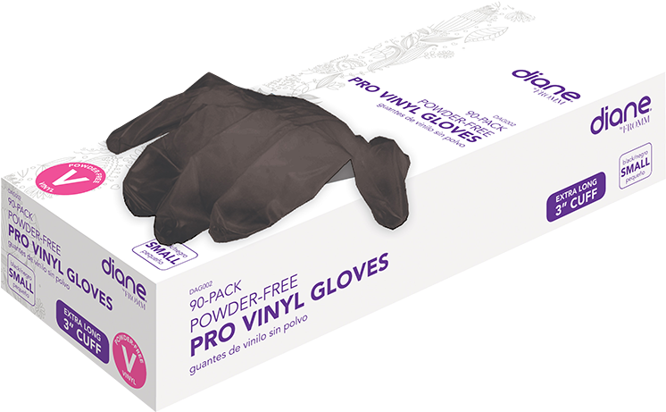 Diane Powder Free Vinyl Gloves - Carton Clipart (750x468), Png Download