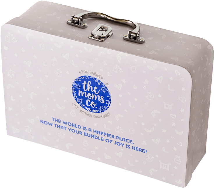 The Moms Company Baby Signature Suitcase Gift - Box Clipart (806x711), Png Download
