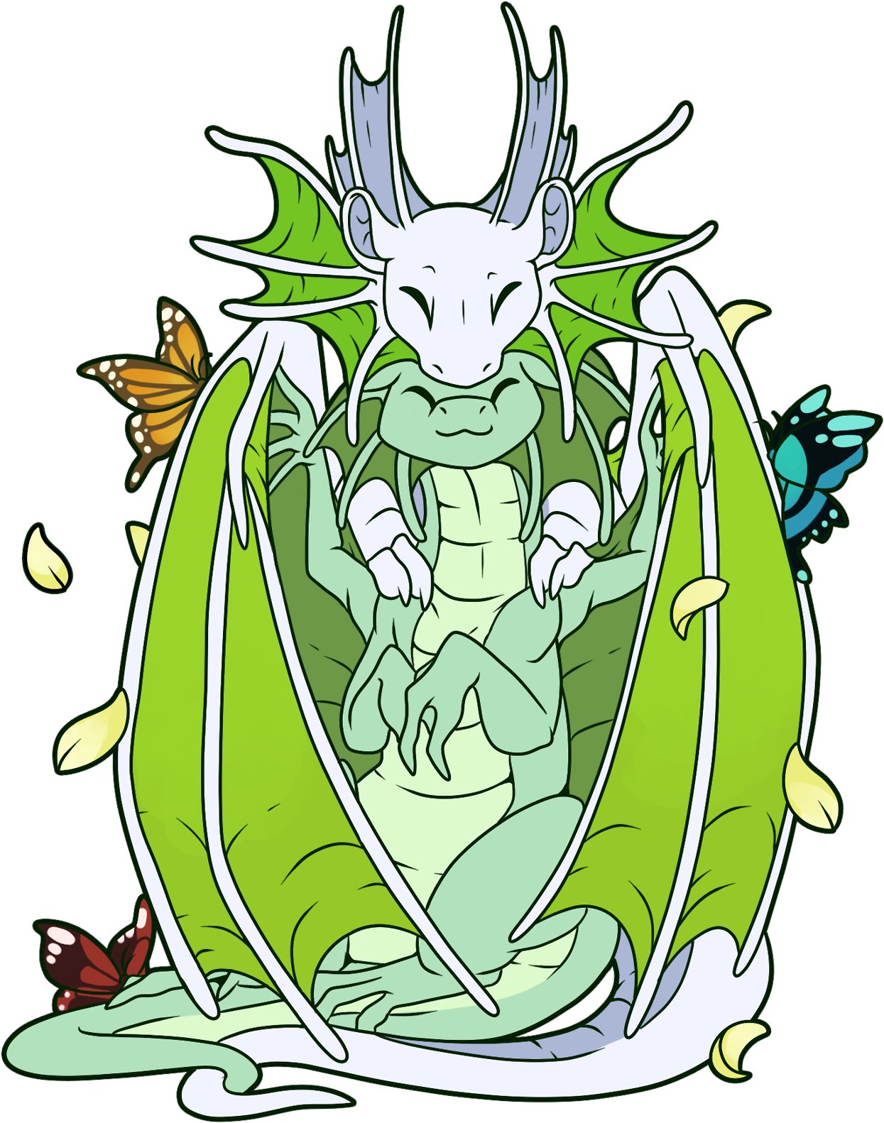 Green Swirls Cliparts - Cartoon - Png Download (1280x1637), Png Download