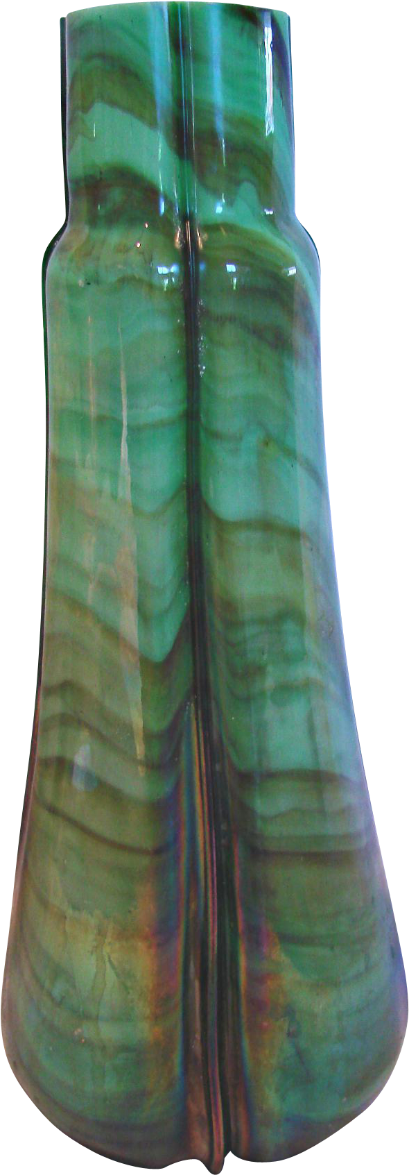 Bohemian Czech Green Swirl Marbled Stone Art Glass - Pottery Clipart (1692x1692), Png Download