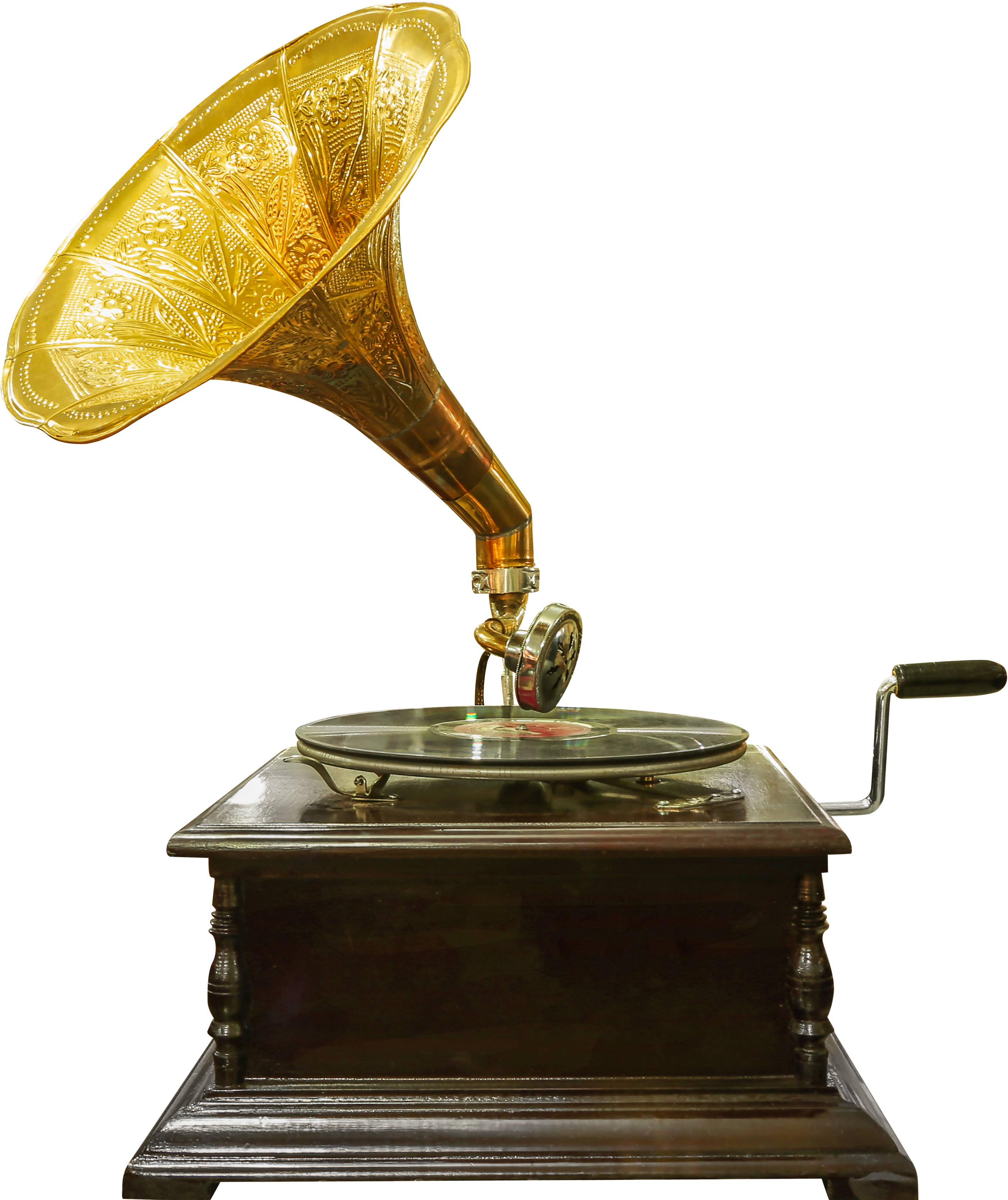 Vintage Gramophone Transparent Clip Art Image - Antique - Png Download (2872x3383), Png Download
