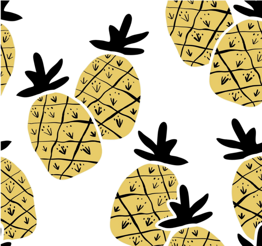 #freetoedit #ftesticker #pineapples #summer #background - Pineapple Clipart (1024x961), Png Download