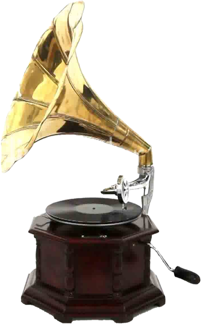 Gramophone Png Free Download - Record Player In The 1920s Clipart (707x1131), Png Download