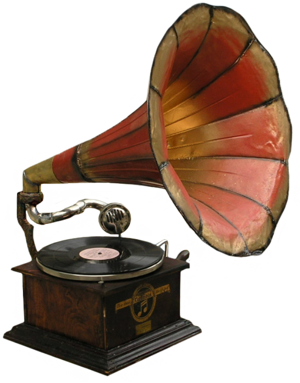 Gramophone Clipart (600x765), Png Download