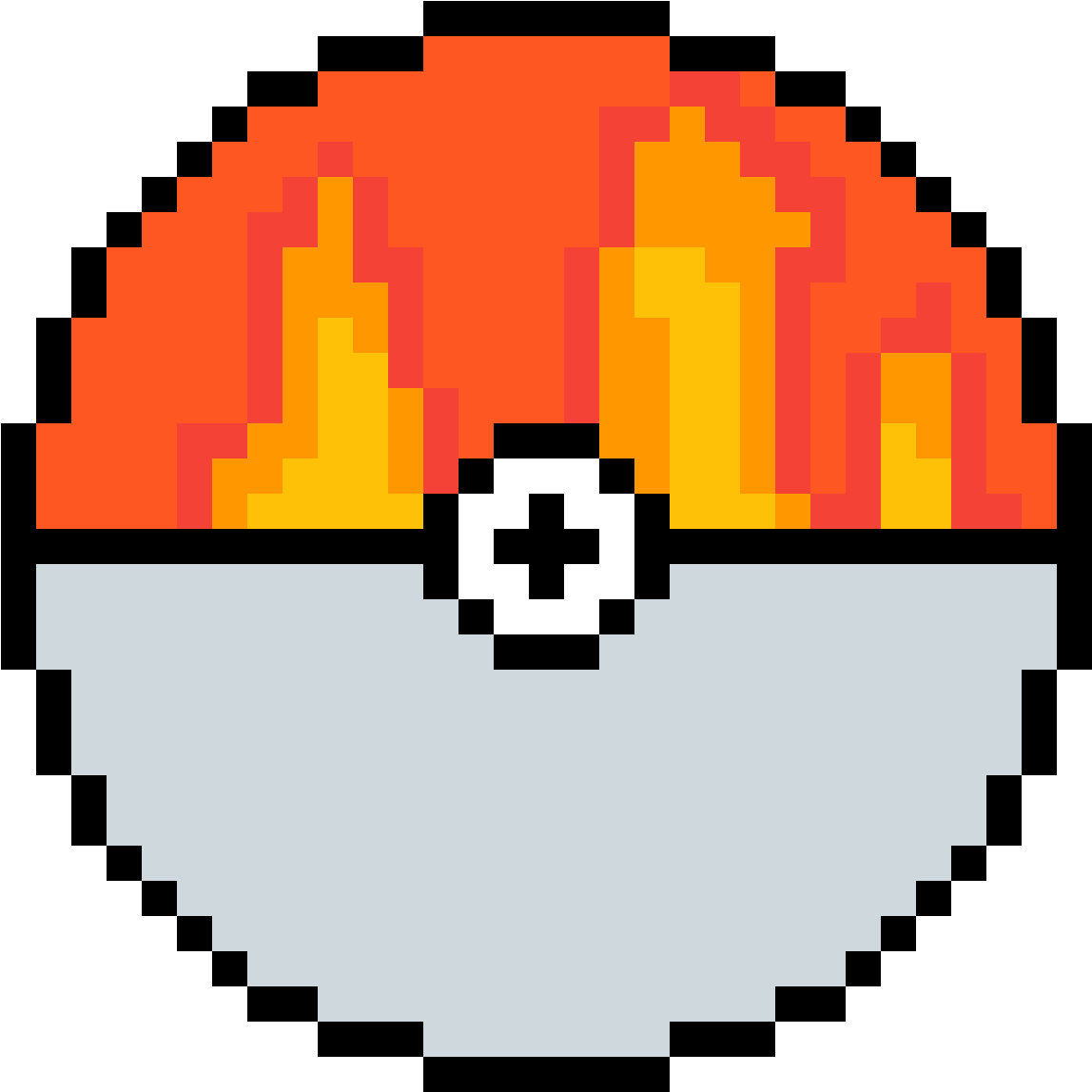 Flame Ball - Planeta Pixel Art Clipart (1184x1184), Png Download