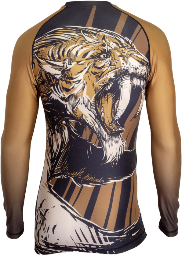 Sabertooth Mens Back - Tiger Clipart (900x900), Png Download