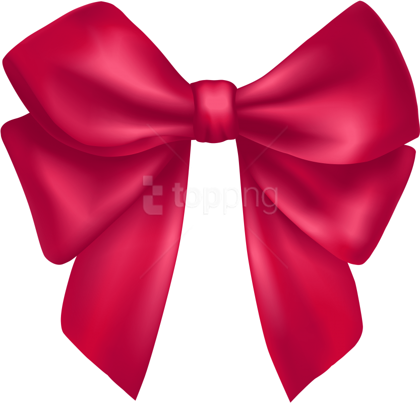 Free Png Download Dark Pink Bow Clipart Png Photo Png - Bow Clipart Png Transparent Png (850x815), Png Download