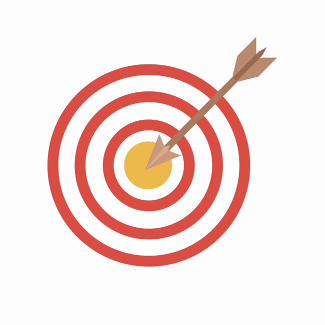 Round Target Png Free Download - Vector Target Png Clipart (650x651), Png Download