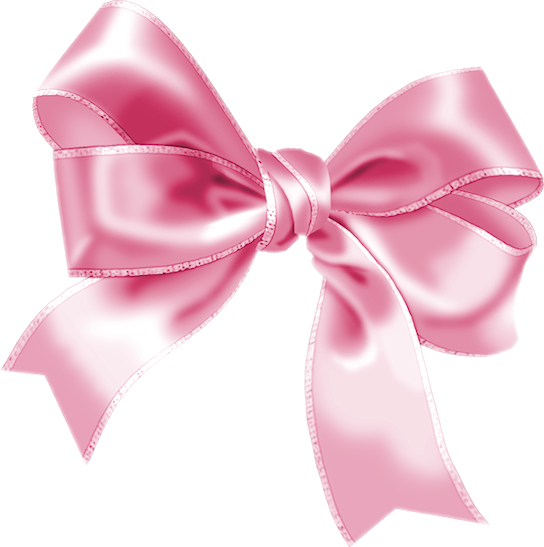 #ribbon #bow #pink #girlie - Bow Png Clipart (544x547), Png Download
