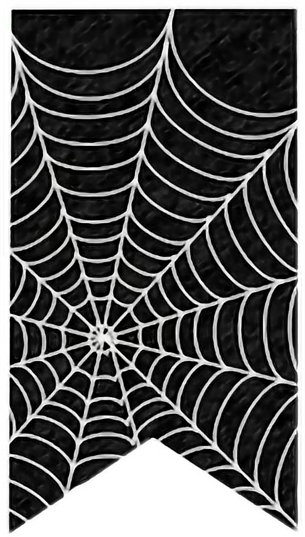 #flag #bandera #halloween #decoration #decoracion #telaraña Clipart (600x1056), Png Download