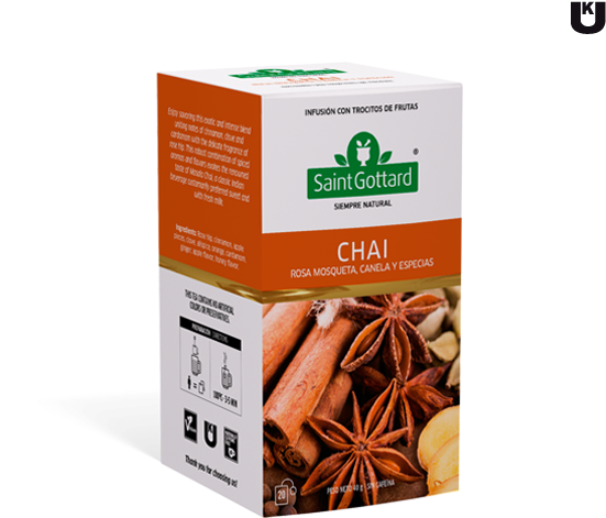 Chai Rosa Mosqueta Canela Y Especias Seccion Grande - Masala Chai Clipart (581x561), Png Download