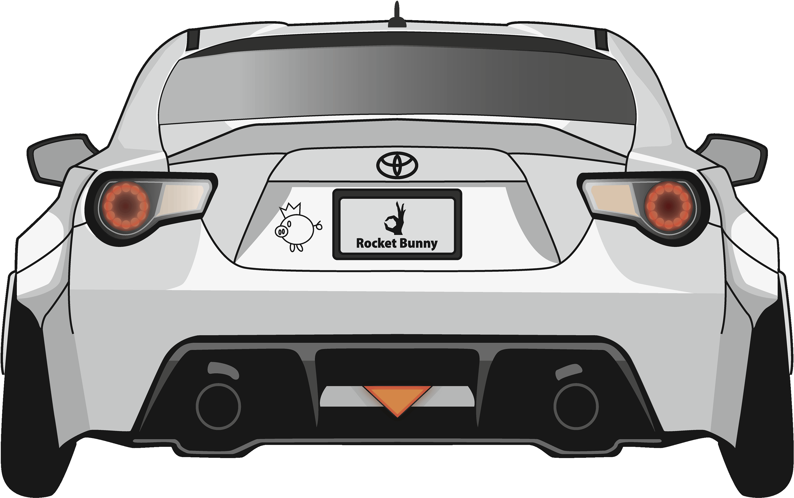 Car Illustration - Scion Fr-s Clipart (3840x3840), Png Download