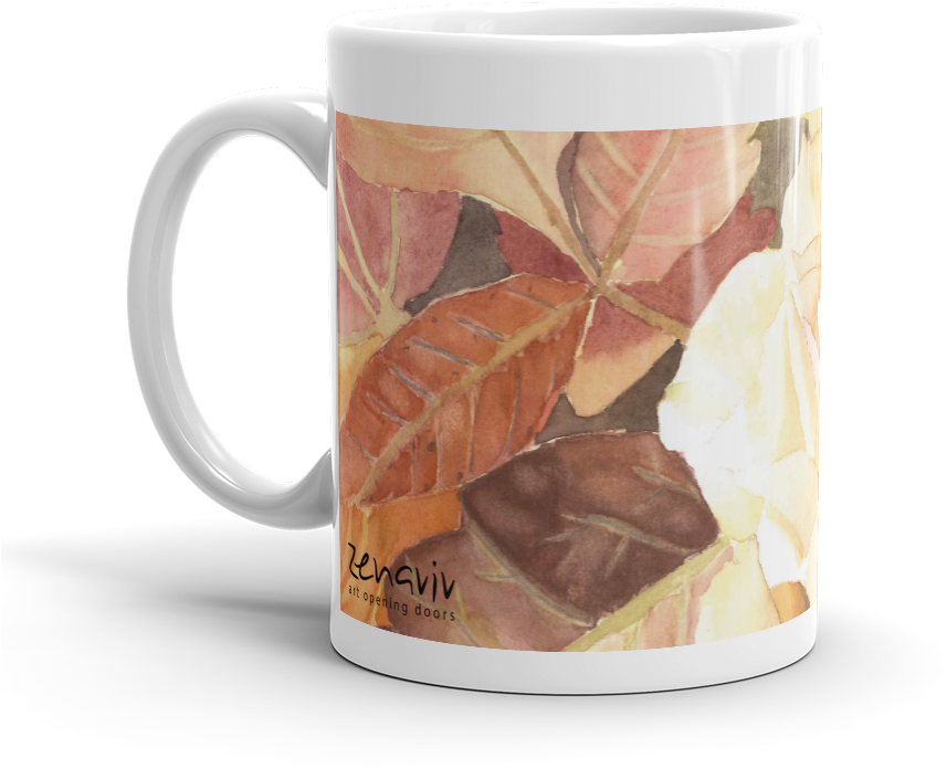 Rose On Warm Tones - Mug Clipart (1000x1000), Png Download