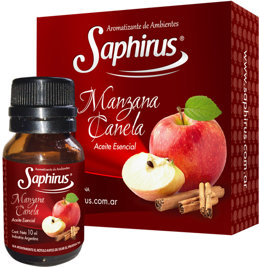 Aceite Esencial Manzana Canela - Aceites Esenciales Saphirus Clipart (640x640), Png Download