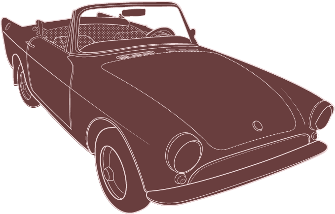 Sunbeam Alpine - Bmw 700 Clipart (1060x580), Png Download