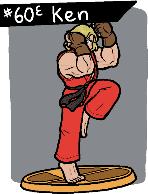 Ken's Outfit Is Conveniently Simple, Ryu's Has Ragged - Video Game Clipart (500x667), Png Download