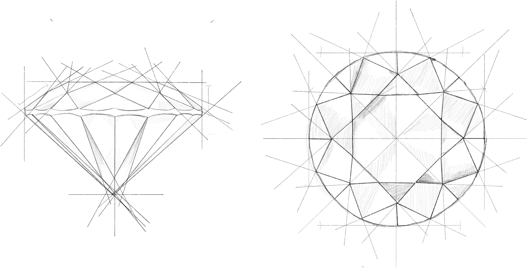 Diamond Quality - Line Art Clipart (1885x1013), Png Download